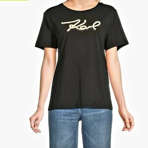 Karl Lagerfeld Paris Logo Rope T Shirt